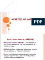 Analysis of Variance