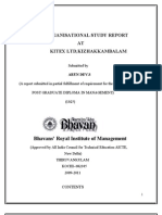 Arundev Org Study Report Kitex LTD