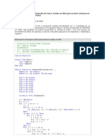 Código de La Técnica Eliminación de Gauss