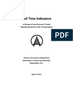 Rail Time Indicators: A Review of Key Economic Trends Shaping Demand For Rail Transportation