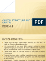 Capital Structure and Cost of Capital