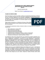 Agua Subterránea en Medio Ambiente Minero y Su Importancia en Los Planes de Cierre