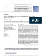 The Weighted Average Cost of Capital Is Not Quite Right - Reply To M. Pierru