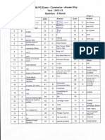 TRB Commerce - PG - Answer Key 2012