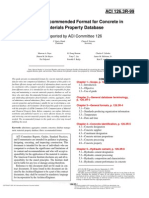 ACI 126.3R-99 Guide To Recommended Format For Concrete in Materials Property Database