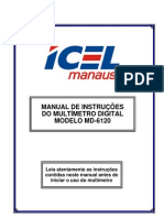 Manual de Instruções Do Multímetro Digital MODELO MD-6120