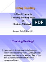 A Short Course in Teaching Reading Skills by Beatrice Mikulecky (Summary)