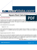 Square Root Calculator