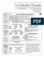 St. Mary's Catholic Church: Mass Schedule and Intentions