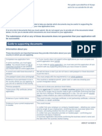 Supporting Documents For Settlement