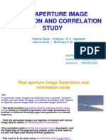 Real Aperture Image Generation and Correlation Study