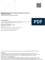 Managing Service Quality: Emerald Article: The Role of Technology Readiness in Self-Service Technology Acceptance