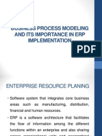 Business Process Modeling and Its Importance in Erp Implementation