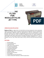 Baghouse Filter Modular Pulse Jet Type: Operation and Application