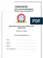 EE76 Power System Simulation Lab