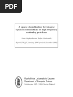 A Sparse Discretisation For Integral Equation Formulations of High Frequency Scattering Problems