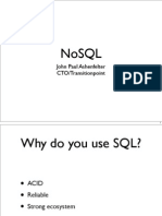 Nosql: John Paul Ashenfelter CTO/Transitionpoint