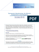 Therapeutic Mouthrinsing