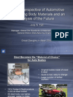 50 Year Perspective of Automotive 50 Year Perspective of Automotive Engineering Body Materials and An Engineering Body Materials and An Analysis of The Future Analysis of The Future