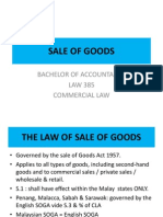 Law 385 - Sale of Goods 2011