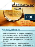 HR Research & Audit