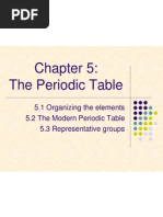 Chapter 5 The Periodic Table