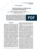 A Study of The Flow Field of A Confined and Submerged Impinging Jet