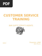 Customer Service Training: Bar Guest Service Agents