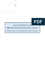 Accounting For Microfinance Institutions