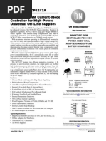 NCP1217, NCP1217A Enhanced PWM Current Mode Controller For High Power Universal Off Line Supplies