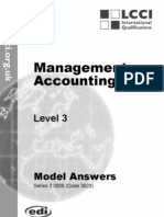 Management Accounting: Level 3