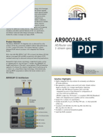 AR9002AP-1S: AP/Router Solution Based On 802.11n 1-Stream Specification