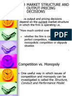 CH 8 Market Structure and Output-Pricing Decisions