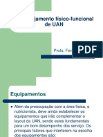 9) Planejamento Fisico-Funcional de UAN