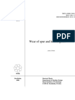 Wear of Spur and Helical Gears: TRITA-MMK 2000:1 ISSN 1400-117 ISRN/KTH/MMK/R - 00/12 - S