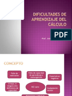 Dificultades de Aprendizaje Del Cálculo