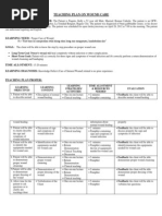 Teaching Plan On Wound Careee