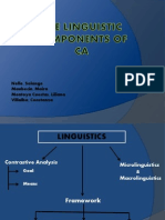 The Linguistic Components of CA