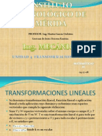 UNIDAD 5 Transformaciones Lineales