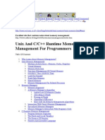 Unix and C/C++ Runtime Memory Management For Programmers: Excellent Site That Contains Notes About Memory Management