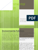 Environmental Pollution: (Unit-4)