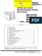 SHARP MX-2310 MX-2610 MX-3110 MX-3610 Service Manual Pages