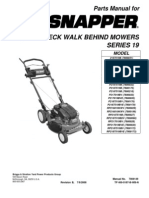 21" Steel Deck Walk Behind Mowers Series 19: Parts Manual For