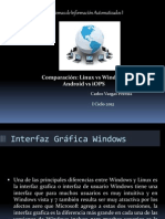 Comparación Linux Vs Windows y Android Vs iOS Carlos Vargas Pereira A96575