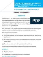 Indian Institute of Banking & Finance: Certificate Examination in Trade Finance