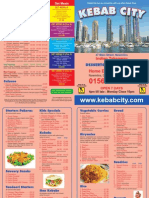 Kebab City Menu