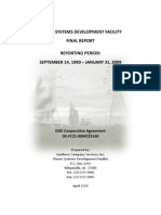 Power Systems Development Facility (PSDF) Final Report (1990 - 2009)