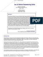 Optimization of Amine Sweetening Units