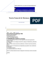 Teoria General de Sistemas