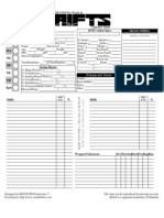 Advanced Character Sheet